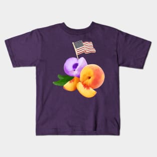 Purple Peaches Kids T-Shirt